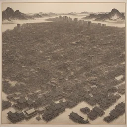a city by Xu Bing