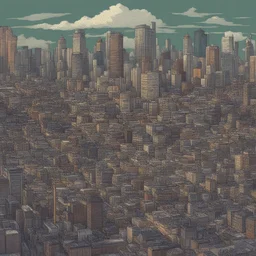a city by Yasuhiro Nightow