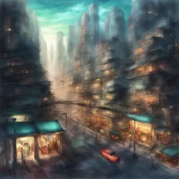 a city by Yuumei