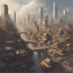 a city by Zhichao Cai