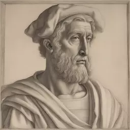 a character by Andrea Mantegna