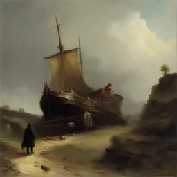 a character by Andreas Achenbach