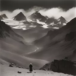 a character by Ansel Adams