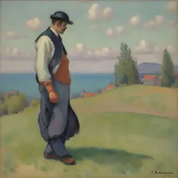 a character by Armand Guillaumin