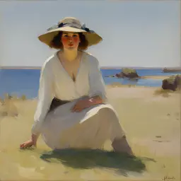a character by Arthur Streeton