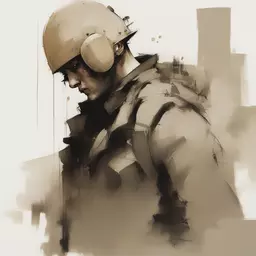 a character by Ashley Wood
