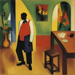 a character by August Macke