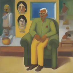 a character by Bhupen Khakhar