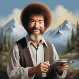 a character by Bob Ross