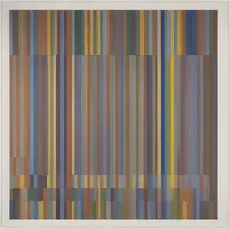 a character by Bridget Riley