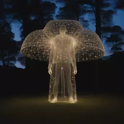 a character by Bruce Munro