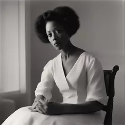 a character by Carrie Mae Weems