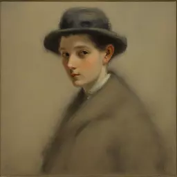 a character by Charles Angrand