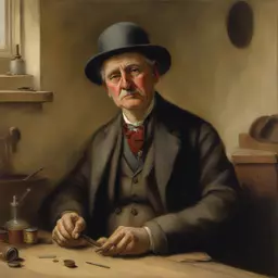 a character by Charles Spencelayh