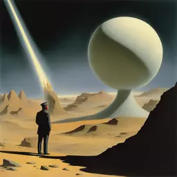 a character by Chesley Bonestell