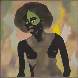 a character by Chris Ofili