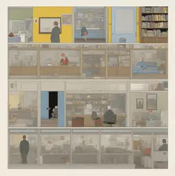a character by Chris Ware