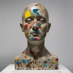 a character by Damien Hirst