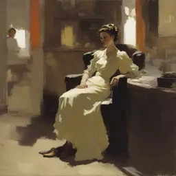a character by Dean Cornwell
