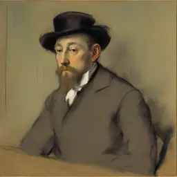 a character by Edgar Degas