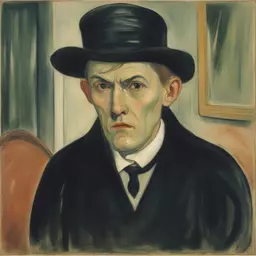 a character by Edvard Munch