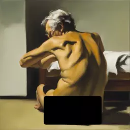 a character by Eric Fischl