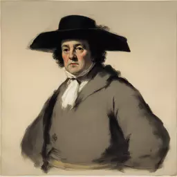 a character by Francisco De Goya