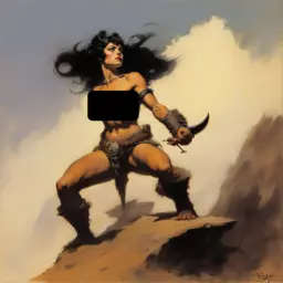 a character by Frank Frazetta