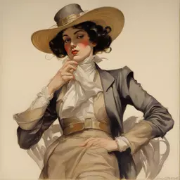a character by Frank Xavier Leyendecker
