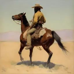 a character by Frederic Remington