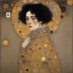 a character by Gustav Klimt