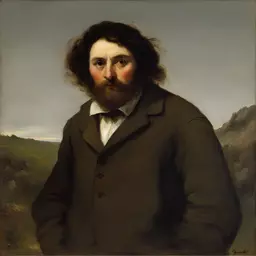 a character by Gustave Courbet