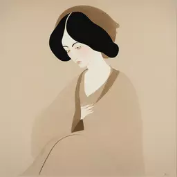 a character by Hayv Kahraman