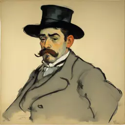 a character by Henri De Toulouse Lautrec