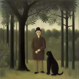 a character by Henri Rousseau