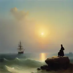 a character by Ivan Aivazovsky
