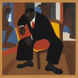 a character by Jacob Lawrence