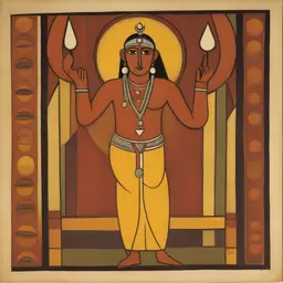 a character by Jamini Roy