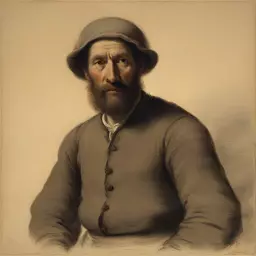 a character by Jean-François Millet