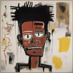 a character by Jean-Michel Basquiat