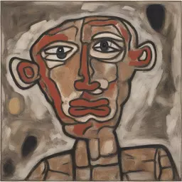 a character by Jean Dubuffet