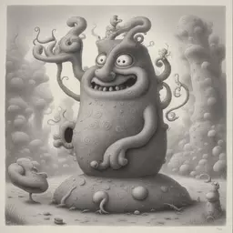 a character by Jim Woodring