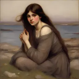 a character by John William Waterhouse
