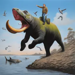 a character by Josh Keyes