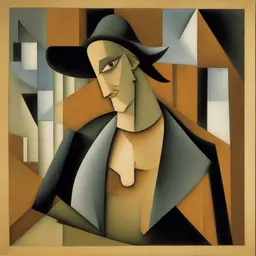 a character by Juan Gris