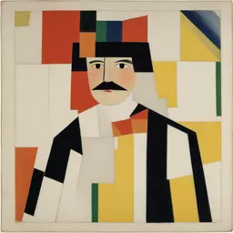 a character by Kazimir Malevich