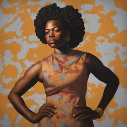 a character by Kehinde Wiley
