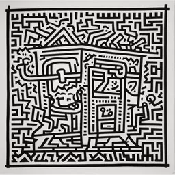 a character by Keith Haring