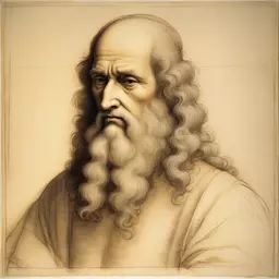a character by Leonardo Da Vinci