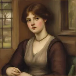 a character by Marie Spartali Stillman